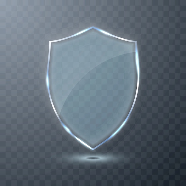 Transparenter Glasschirm