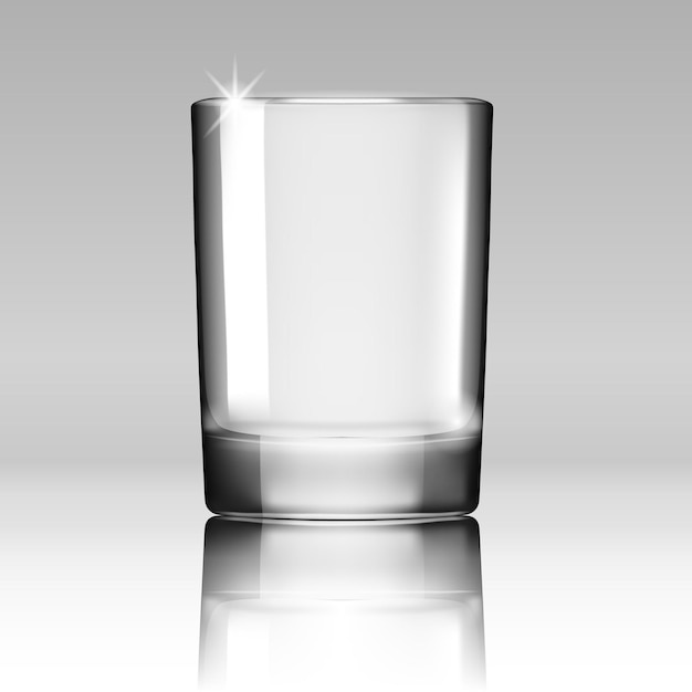 Transparentes realistisches Glas
