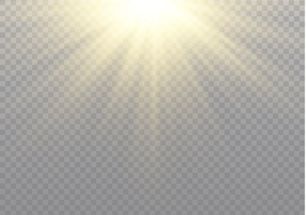 Transparentes Sonnenlicht Speziallichteffekt.