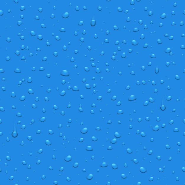 Transparentes Wasser lässt nahtloses Muster des Vektors fallen