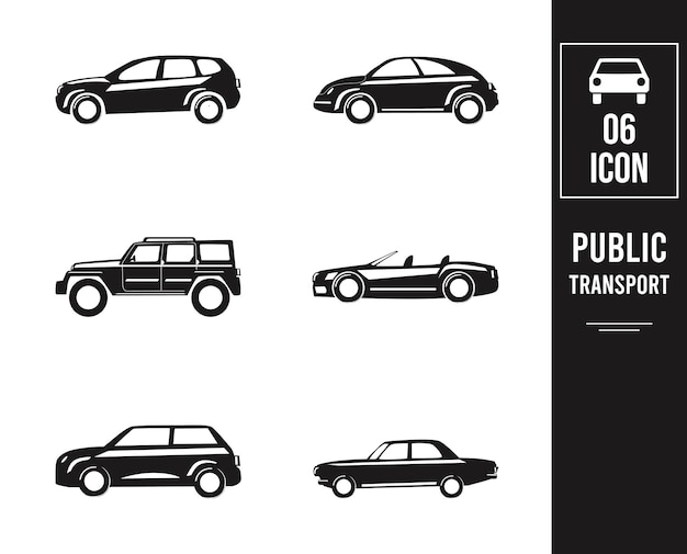 Transport icons set