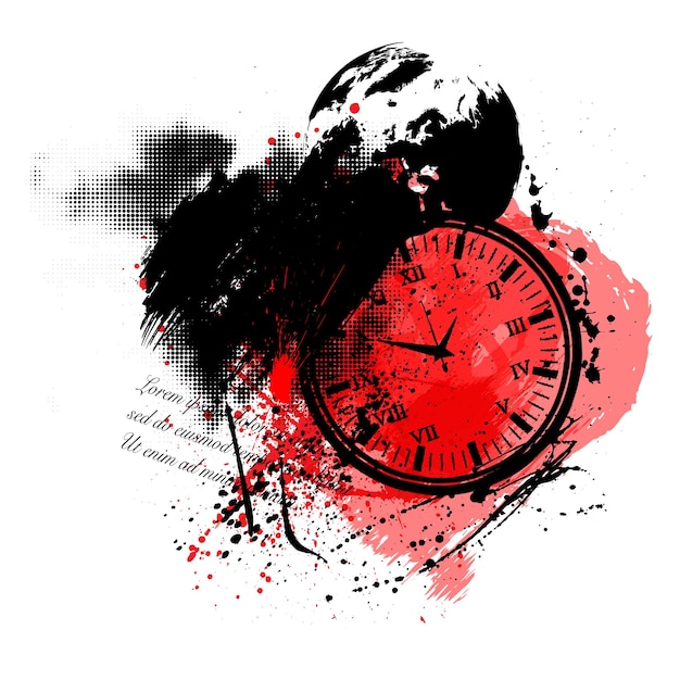 Trash-Polka-Uhr