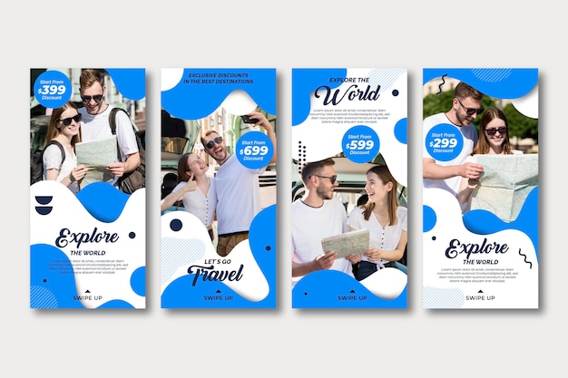 Travel Sale Instagram Geschichten Sammlung