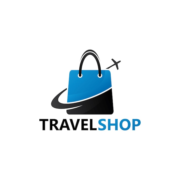 Travel shop logo vorlagendesign