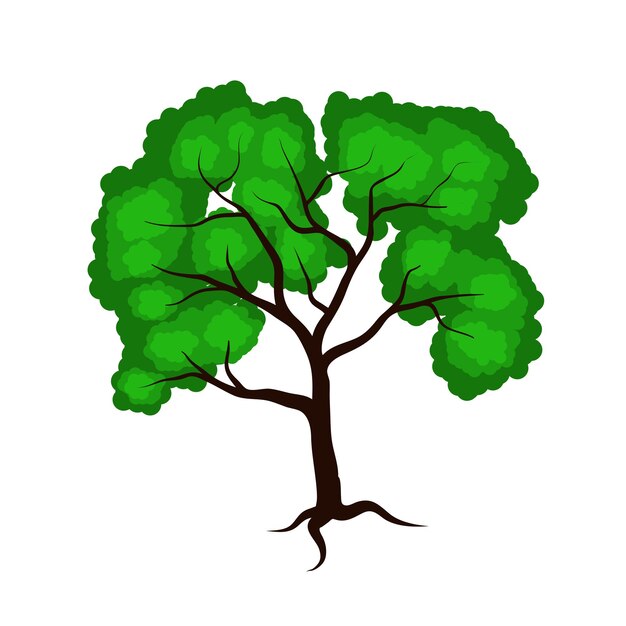 Tree-drawign-aktienvektor-illustration