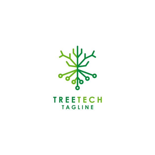 Tree tech-logo-icon-design-vektor