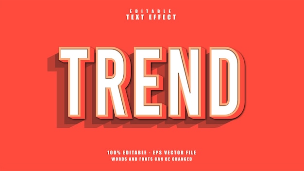 Trend-Text-Effekt