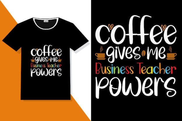 Vektor trendige kaffeemotivation zitiert t-shirt oder kaffeetypografie-t-shirt-design