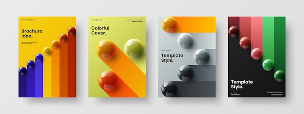 Trendiges corporate-cover-vektor-design-konzeptpaket