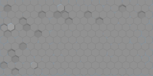 Trendy Abstract Seamless Futuristic Simple Hexagonal Gaming Cyber Vector Tech Hintergrundvorlage