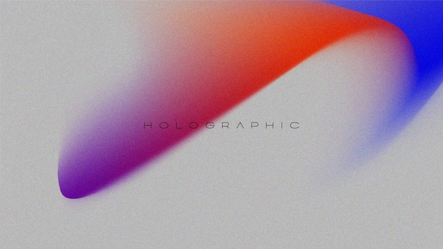 Trendy moderner Gradient-Hintergrund Korn-Rauschen-Textur holographischer Unschärfer abstrakter Hintergrund