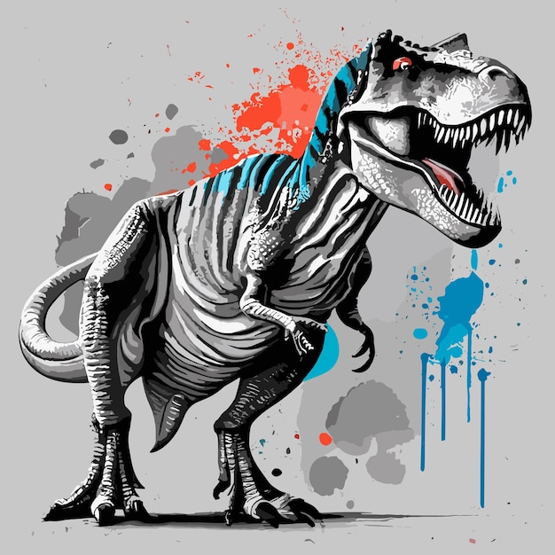 Trex-dinosaurier-vektor-design