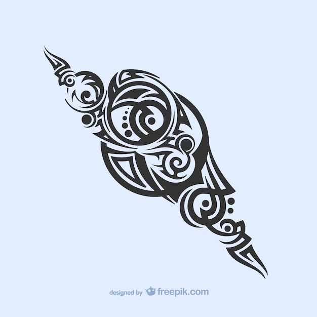 Tribal tattoo-dekoration