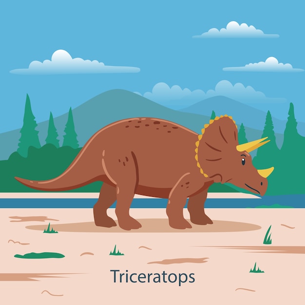 Triceratops prähistorisches tier