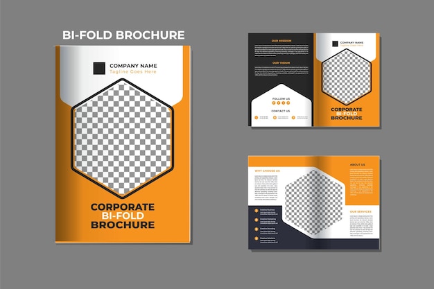 Trifold-broschüre-design-vorlage für unternehmen