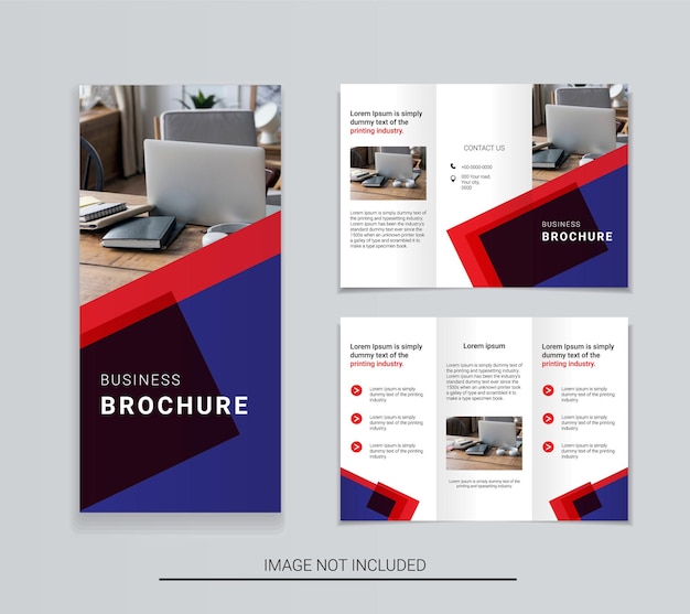 Trifold Broschüre Design-