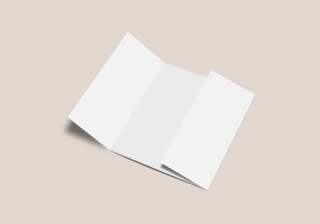 Trifold Broschüre Mockup-Vorlage