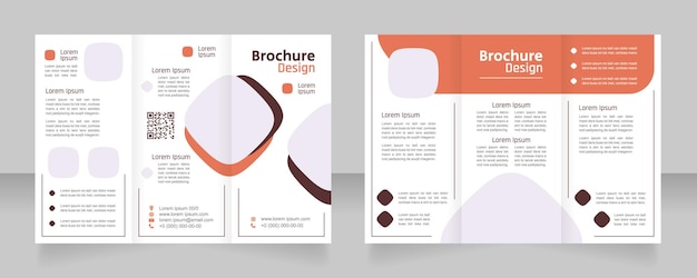 Trifold-Broschüren-Template-Design für den Lebensmittel-Lieferservice