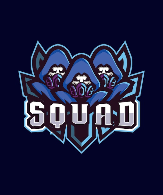 Vektor triple squad esports-logo