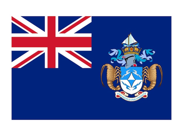 Tristan da cunha flagge offizielle flagge des landes weltflagge ikone internationale flagge ikone