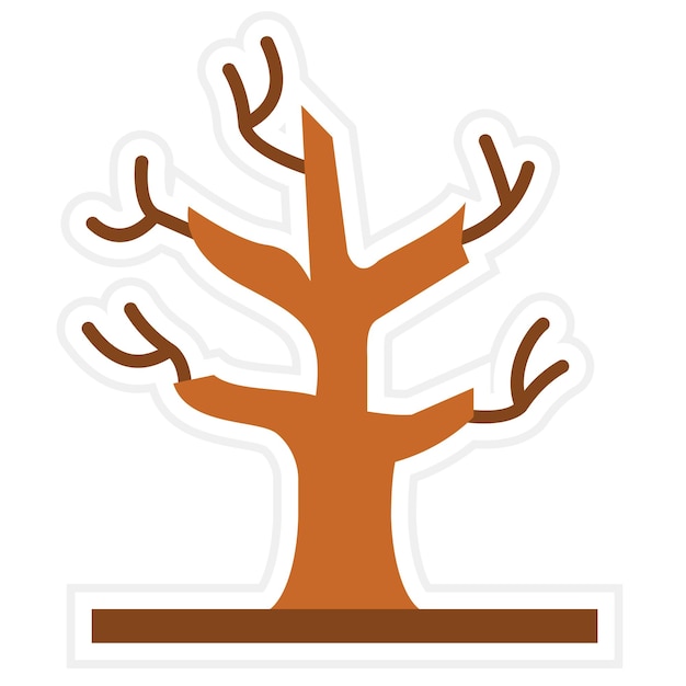 Trockenes Baum-Symbol