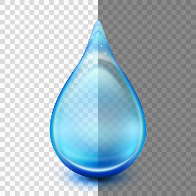 Vektor tropfen isoliert auf transparentem hintergrund.