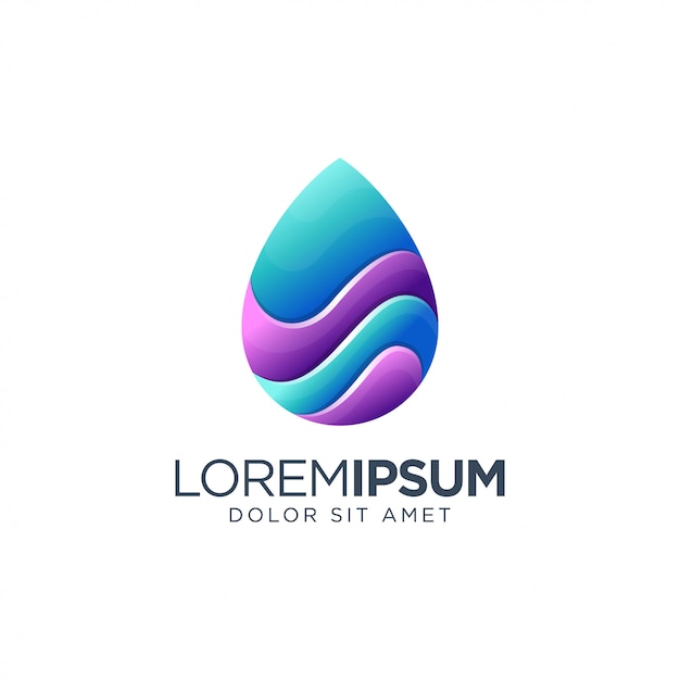 Tropfen wasser logo