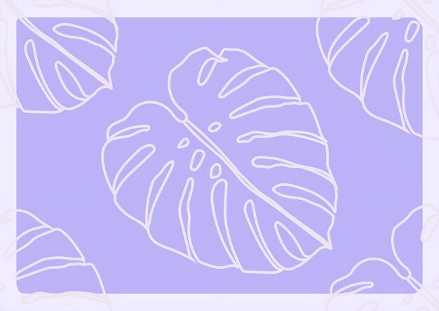 Tropische Blätter flache Vektorillustration Monstera deliciosa