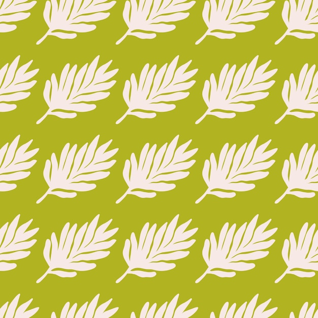 Tropische Blätter nahtloses Muster Blumen-Hintergrund Matisse-inspirierte Dekoration Tapeten Einfache organische Form Hintergrund Design für Stoff Textildruck Oberfläche Verpackung Decke
