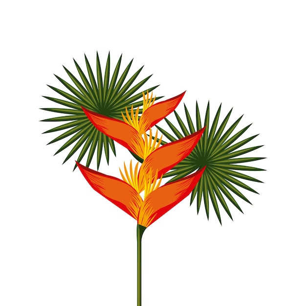 Vektor tropische blumen design