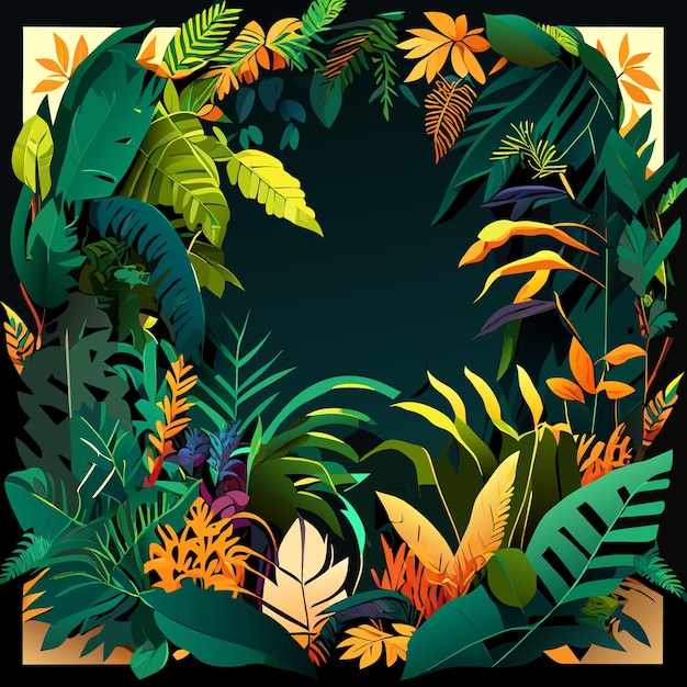 Tropische palmblätter muster hintergrund grün monstera baum laub dekoration design