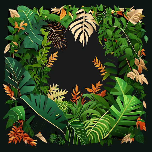 Tropische palmblätter muster hintergrund grün monstera baum laub dekoration design