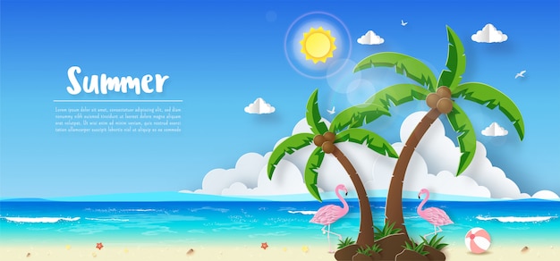 Tropischer Sommerhintergrund