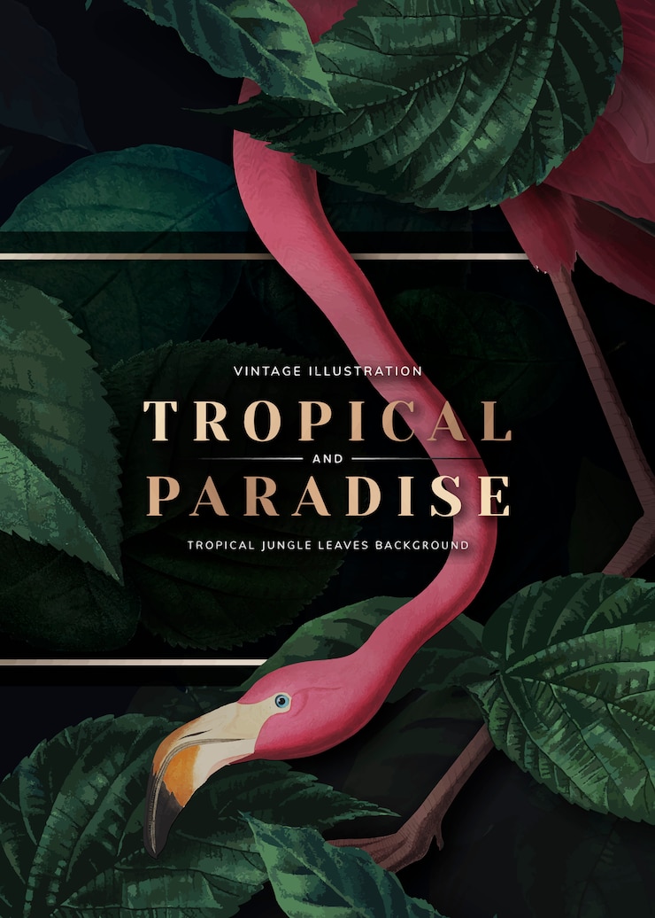 Vektor tropisches paradieskarte