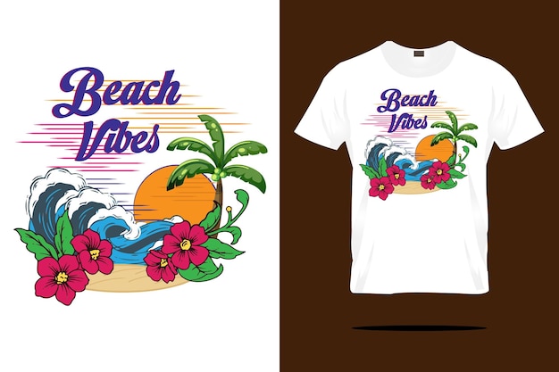 Vektor tropisches t-shirt-design