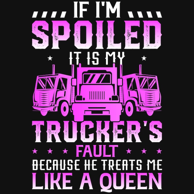 Trucker-t-shirt-design