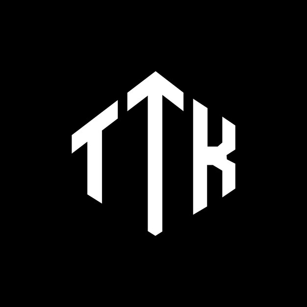 TTK Buchstaben-Logo-Design mit Polygon-Form TTK Polygon- und Würfelform-Logos-Design TTK Hexagon-Vektor-Logotyp Weiße und schwarze Farben TTK Monogramm-Geschäfts- und Immobilien-Logo