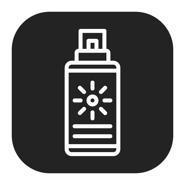 Tube-Icon-Vektorbild kann für den Sonnenschutz verwendet werden