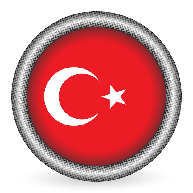 Türkei-flag-schaltfläche