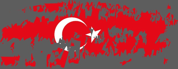 Türkei-flaggenvektor 9