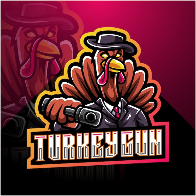 Türkei schütze esport maskottchen logo