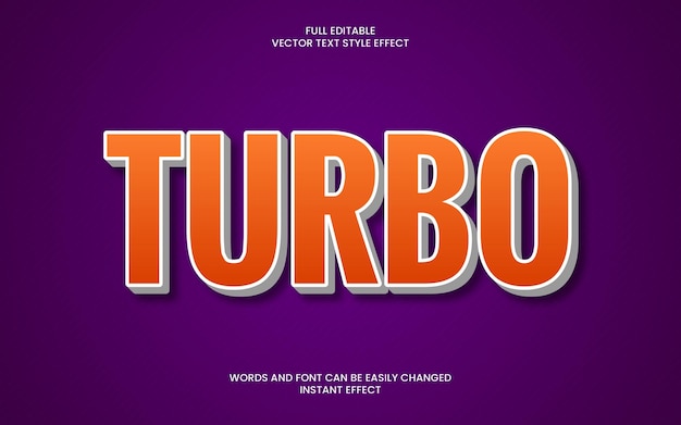 Turbo-Text-Effekt