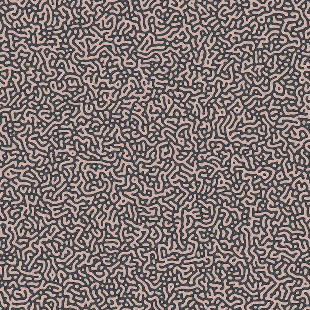 Turing Diffusion organischer, nahtloser Mustervektor, modischer abstrakter Hintergrund