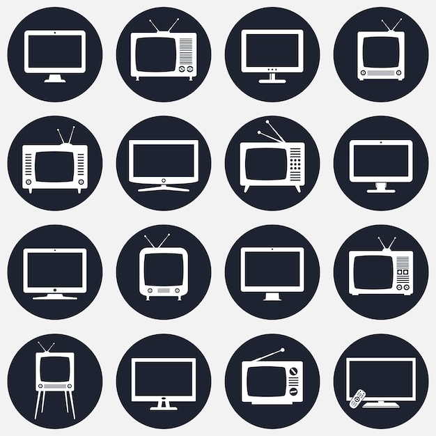 TV-Aufkleber-Set