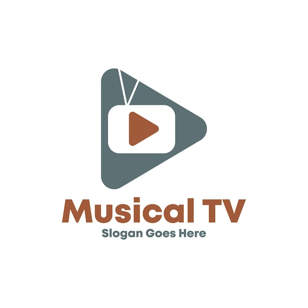 Tv-logo-design-vorlage vektor