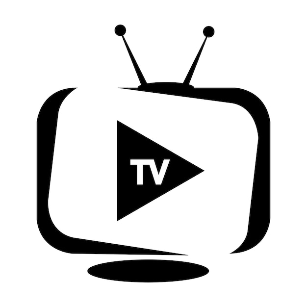 Tv-symbol-logo-vektor-design-vorlage