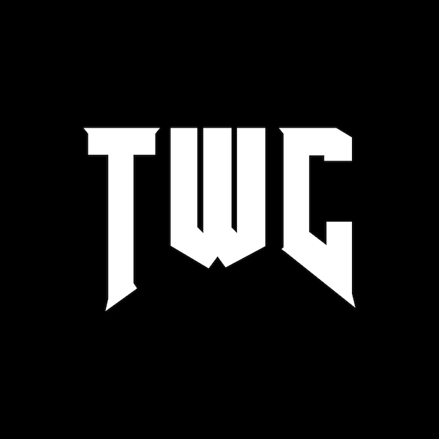 TWC-Logo-Design für das Technologie-Unternehmen TWC Logo-Design Schwarz-Weiß-Farbkombination TWC Logo TWC Vektor TWC-Design TWC-Ikonen TWC Alphabet TWC Typografie Logo-Design