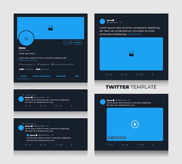 Vektor twitter_template