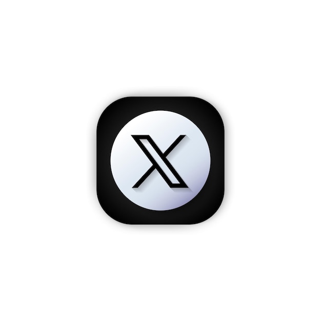 Twitter X 3D-Icon-Design 2023