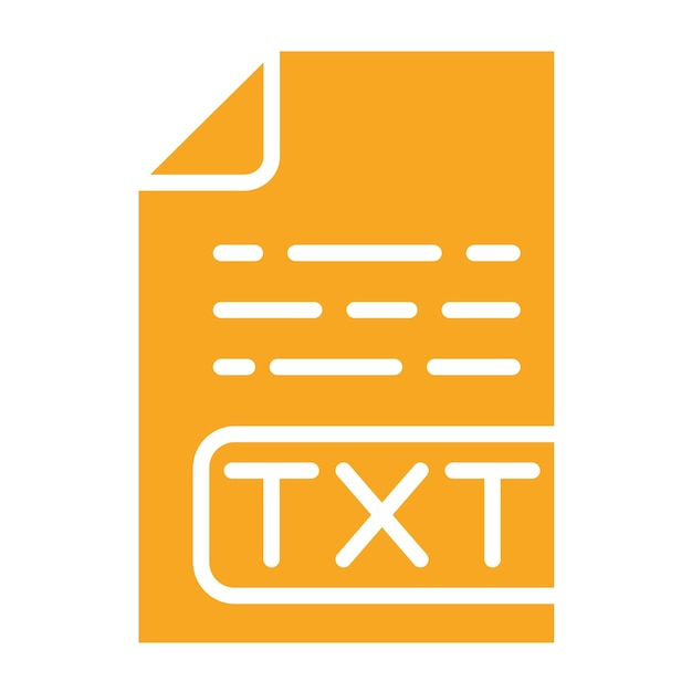 Txt-Datei-Vektor-Ikonen-Design-Illustration